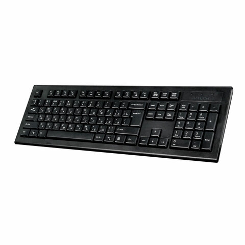 Набор беспроводной A4TECH 7100N, USB, 104 клавиши, 2 кнопки + 1 кнопка-колесо, черная, 613833 - фото 4