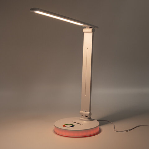 Настольная лампа-светильник, ночник SONNEN RG-001, 30 LED, 6 Вт, 3 режима, RGB-подсветка, белый, 238774 - фото 13