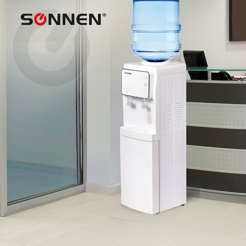 Кулер для воды SONNEN FSE-02i, напольный, НАГРЕВ/ОХЛАЖДЕНИЕ ЭЛЕКТРОННОЕ, шкаф, 2 крана, белый, 455742 - фото 20