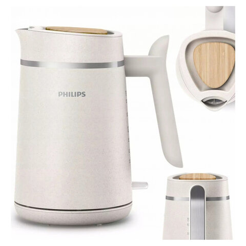 Чайник PHILIPS HD9365/10, 1,7 л, 2200 Вт, закрытый нагревательный элемент, пластик, слоновая кость - фото 10