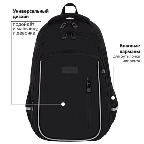 Рюкзак BRAUBERG INTENT, 2 отделения, 4 кармана, "Dark side", 39х27х14 см, 273112 - фото 12