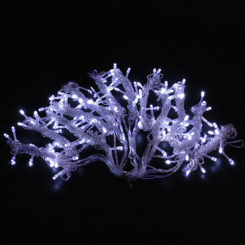 Электрогирлянда-занавес комнатная "Штора" 3х2 м, 144 LED, холодный белый свет, 220 V, ЗОЛОТАЯ СКАЗКА, 591351 - фото 3