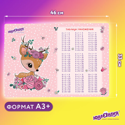 Настольное покрытие ЮНЛАНДИЯ, А3+, пластик, 46x33 см, "Fawn", 270395 - фото 10