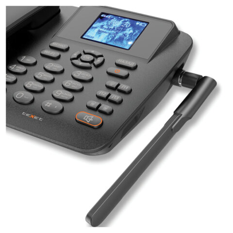 Телефон сотовый офисный TEXET FX-200, 2 SIM, 2,4", 512 Мб, microSD, FM, MP3, Bluetooth, спикерфон,черный, 127315 - фото 7