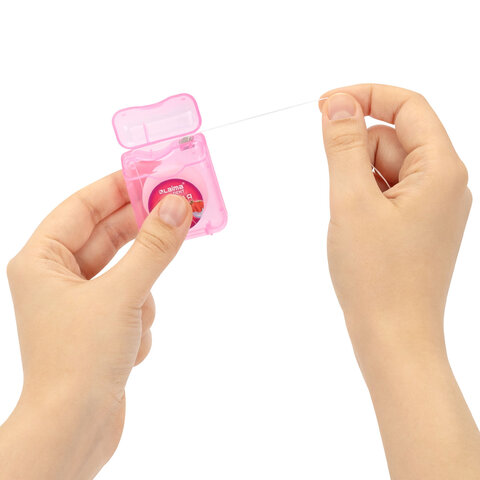 Зубная нить вощеная 50 м, мягкая забота о деснах, ВКУС КЛУБНИКИ, LAIMA DENT, 609415 - фото 6