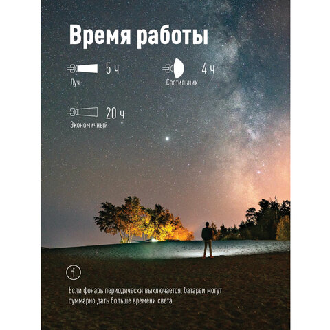 Фонарь налобный аккумуляторный КОСМОС, 5 Вт, COB, Li-ion, 3 режима, заряд от USB, KOCH5WLi-On - фото 9