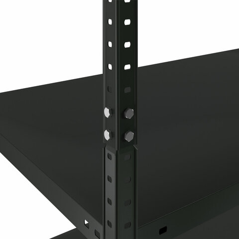 Стеллаж металлический BRABIX "ГРАФИТ MS KD-180/30/70-5", лофт, 1800х700х300 мм, 5 полок, 291267, S240BR123593 - фото 5