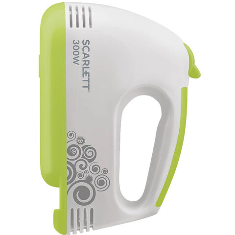 Миксер SCARLETT SC-HM40S05, 300Вт, 7 скоростей, 2 венчика, 2 крюка для теста, белый - фото 9
