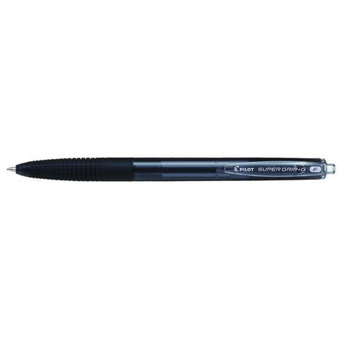 Ручка шариковая автоматическая с грипом PILOT Super Grip G, ЧЕРНАЯ, линия 0,22 мм, BPGG-8R-F B - фото 5