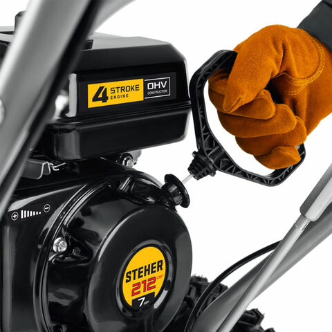 Бензиновый снегоуборщик STEHER GST-756, 5150 Вт, 4-тактный, 7 л.с., объем двигателя 212 см3, GST-756 - фото 8