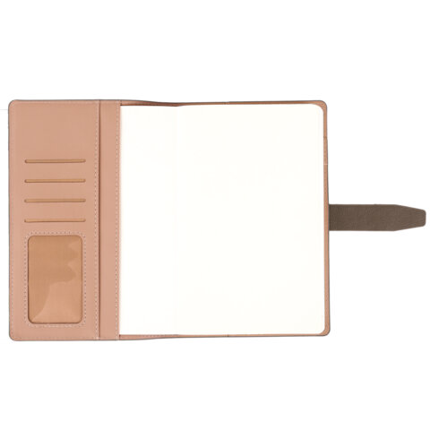 Ежедневник датированный 2026, А5, 143х218 мм, BRAUBERG "Journal", под кожу, застежка, держатель для ручки, органайзер, серый, 117381 - фото 3