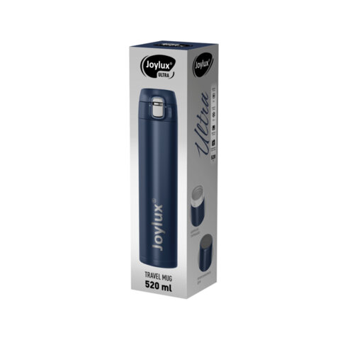 Термокружка 520 мл JOYLUX (ДЖОЙЛЮКС) ULTRA BLUE, нержавеющая сталь SUS304, синий матовый, 700278 - фото 6