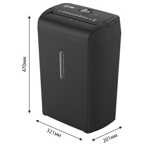 Уничтожитель (шредер) CACTUS CS-SH-10-21-5X18, 4 уровень секретности, фрагменты 5х18 мм, 10 листов, корзина 21 литр, CS-SH-10-215X18 - фото 5