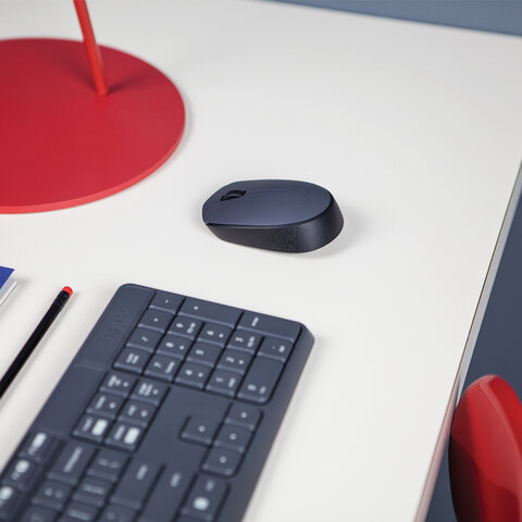 Мышь беспроводная LOGITECH M170, 2 кнопки + 1 колесо-кнопка, оптическая, черная, 910-004642 - фото 4