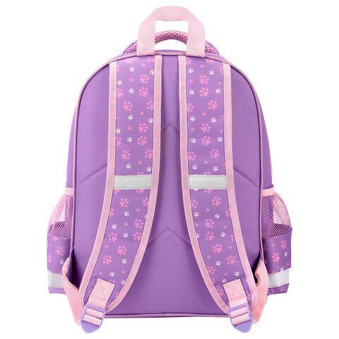 Рюкзак ПИФАГОР SCHOOL, 1 отделение, 3 кармана, "Наблюдательный кот", 38x28х14 см, 274437 - фото 5