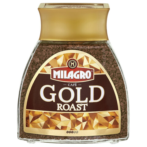 Кофе растворимый MILAGRO "Gold Roast" 190 г, стеклянная банка, сублимированный, 15003 - фото 3