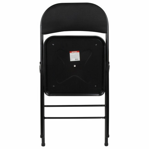 Стул складной BRABIX "Golf Plus CF-003 КОМФОРТ", чёрный каркас, чёрная ткань, 532889 - фото 8