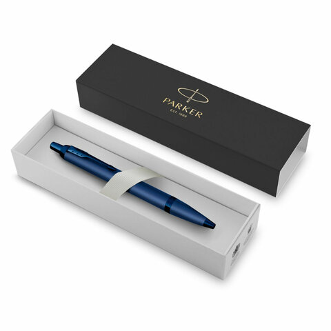 Ручка шариковая PARKER "IM Professionals Monochrome Blue", корпус синий металлик, сталь, синяя, 2172966 - фото 3