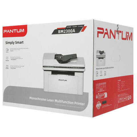 МФУ лазерное PANTUM BM2300A "3 в 1", А4, 22 стр./мин., 10000 стр./мес., АПД - фото 9