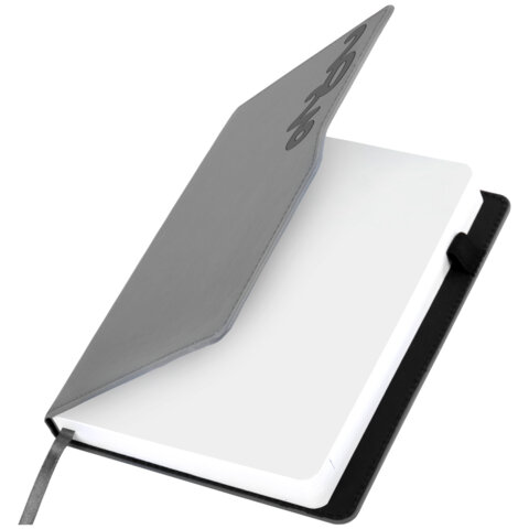 Ежедневник датированный 2026, А5, 150x213 мм, BRAUBERG "Up", под кожу, софт-тач, держатель для ручки, серый, 117119 - фото 4