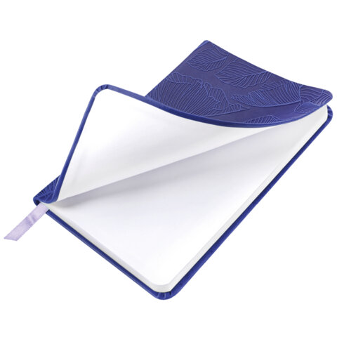 Еженедельник датированный 2026 МАЛЫЙ ФОРМАТ 95х155 мм, А6, BRAUBERG "Foliage", под кожу, сиреневый, 117201 - фото 3