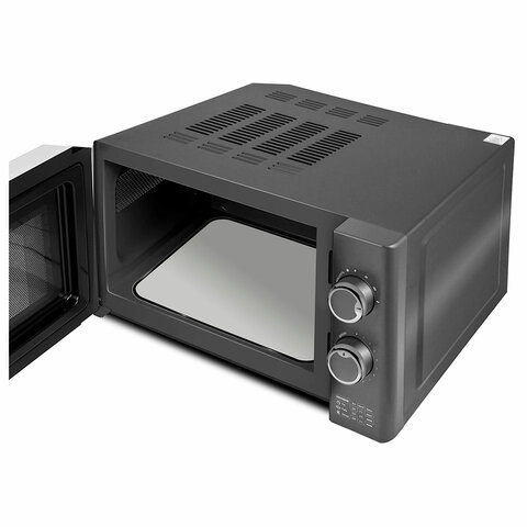 Микроволновая печь без поворотного стола CENTEK CT-1573, объем 20 л, мощность 700 Вт, механическое управление, черная - фото 5