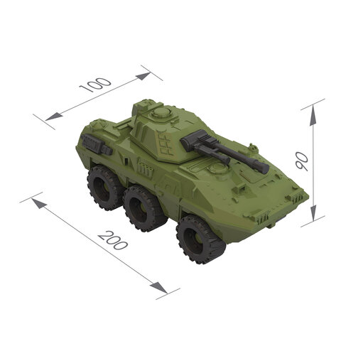 Военная машина игрушечная БМП "Скорпион", пластиковая, 20x10x9 см, НОРДПЛАСТ, 250 - фото 2