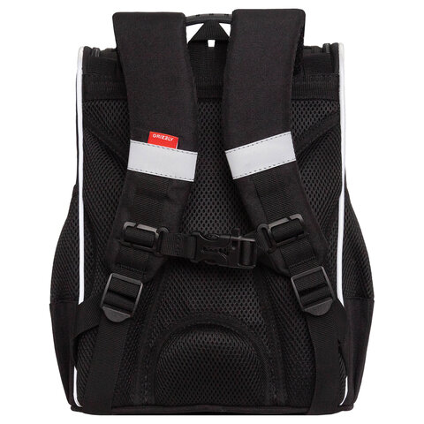 Ранец GRIZZLY анатомическая спинка, с мешком для обуви, для мальчиков, BALL, 33х25х13 см, RAm-485-5/1 - фото 3