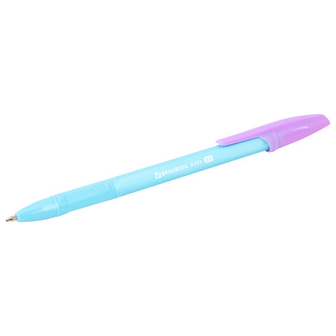 Ручки шариковые BRAUBERG "X-333 PASTEL MIX", НАБОР 8 ШТУК, СИНИЕ, узел 0,7 мм, линия письма 0,35 мм, 144535 - фото 11
