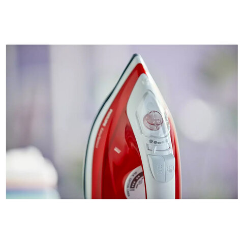 Утюг PHILIPS GC1742/40, 2000 Вт, антипригарное покрытие, самоочистка, красный - фото 5
