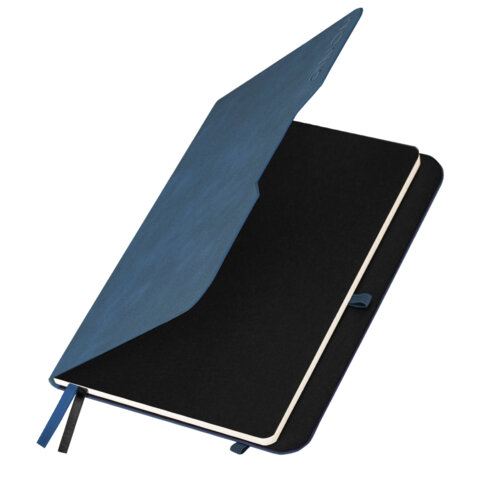 Ежедневник датированный 2026, А5, 151х213 мм, BRAUBERG "Note", под кожу, держатель для ручки, синий, 117517 - фото 3