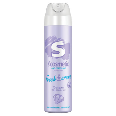 Дезодорант-антиперспирант женский 145 мл, S’COSMETIC "Fresh & aroma", СИБИАР, 5-05.01.026.15 - фото 1