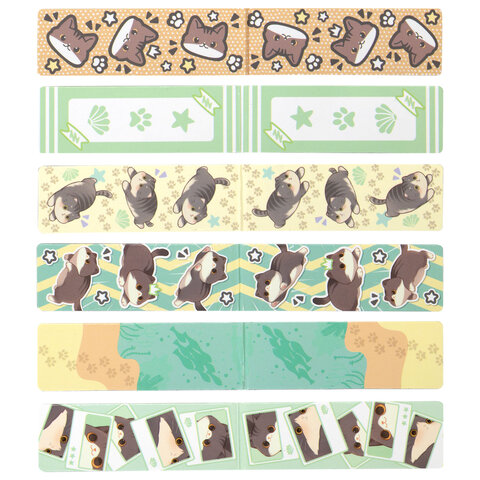 Закладки для книг МАГНИТНЫЕ, "МИЛЫЕ КОТЫ", набор 6 штук, 60x20 мм, BRAUBERG, 116985 - фото 2