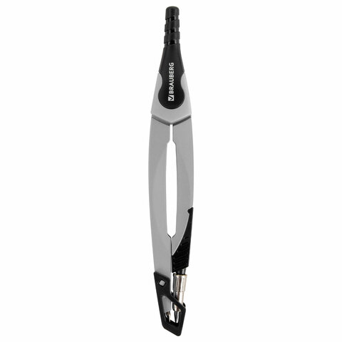 Циркуль с защитным колпачком BRAUBERG "ULTRA", 135 мм, графитовый, блистер, 210817 - фото 2