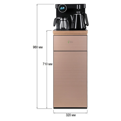 Кулер для воды с чайником, БЕЗ ОХЛАЖДЕНИЯ, ECOTRONIC TB12-LNR Tea Bar, напольный, шкаф, 2 крана, 12370 - фото 13