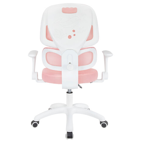 Кресло детское с поясничной поддержкой BRABIX KIDS "MG-225", сетка/ткань TW, розовое, 533316 - фото 6
