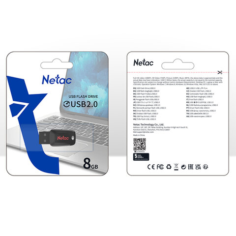 Флеш-диск 8GB NETAC U197, USB 2.0, черный, NT03U197N-008G-20BK - фото 6