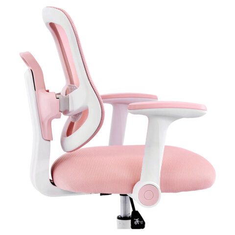 Кресло детское с подставкой для ног BRABIX KIDS "MG-215", сетка/ткань TW, розовое, 533311 - фото 11