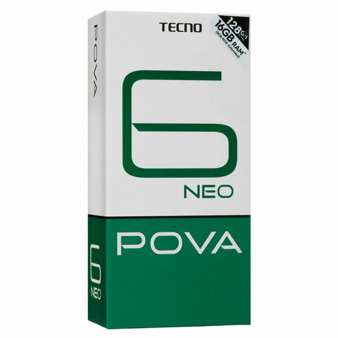 Смартфон TECNO POVA 6 NEO, 2 SIM, 6,8", 4G, 60/8 Мп, 8/128 ГБ, черный, пластик, TCN-LI6.8.128.SPB - фото 6