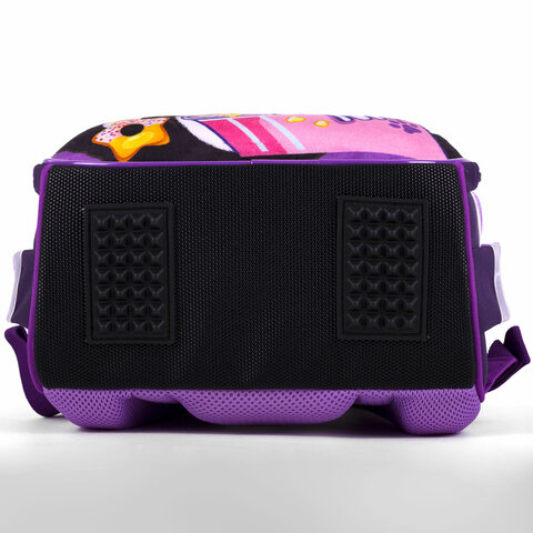 Ранец BRAUBERG KIDS START, 1 отделение, 2 кармана, "Sweet cheeks", велюровая панель, 35х26х13см, 272093 - фото 7