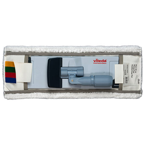 Насадка МОП плоская 40 см, VILEDA PROFESSIONAL "МикроПур Комби", уши (ТИП УВ) микрофибра, белый, 167297 - фото 13