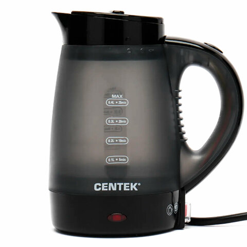 Отпариватель ручной CENTEK CT-2381 с функцией чайника, 600 Вт, пар 15 г/мин, резервуар 0,4 л, 1 режим, черный - фото 2