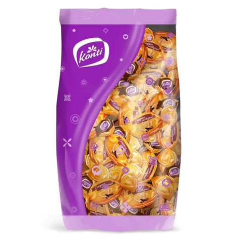 Конфеты шоколадные KONTI "Сладкое созвучие" со вкусом шоколада и апельсина, 1000 г, пакет, 13914 - фото 3