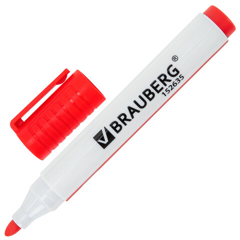 Маркеры стираемые для белой доски, НАБОР 4 ЦВЕТА, BRAUBERG "ULTRA WHITEBOARD MARKER", 3 мм, 152635 - фото 6