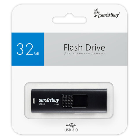 Флеш-диск 32 GB SMARTBUY Fashion USB 3.0, черный, SB032GB3FSK - фото 8