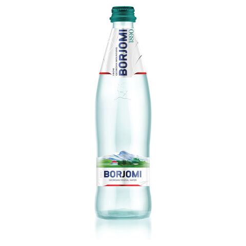 Вода ГАЗИРОВАННАЯ минеральная BORJOMI 0,33 л, стеклянная бутылка - фото 3