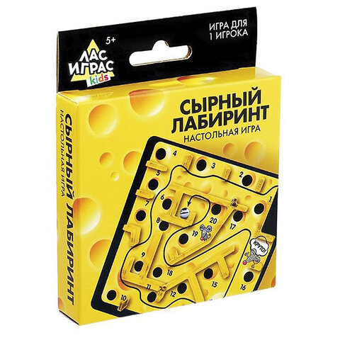 Настольная игра "Сырный лабиринт", размер 10x10 см, 4059843 - фото 1