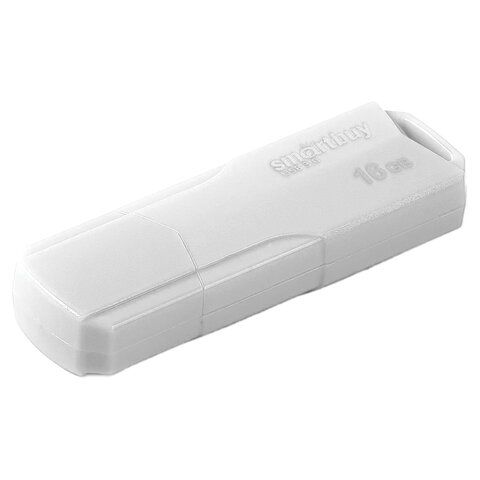 Флеш-диск 16 GB SMARTBUY Clue USB 2.0, белый, SB16GBCLU-W - фото 3
