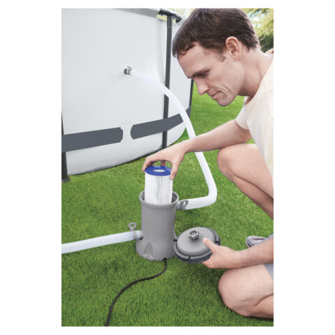 Картриджный фильтр-насос 2006 л/ч, картридж II, для бассейнов от 366 до 457 см, BESTWAY, 58383 - фото 9