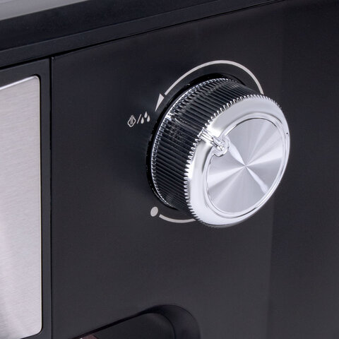 Кофеварка рожковая ручной капучинатор SONNEN CM8501, 1100 Вт, 1,5 л, 15 бар, черная/серебро, 456335 - фото 9